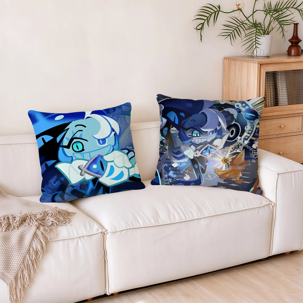 Shadow Milk C-Cookie cushion cover Square Office Bedroom Headboard Sofa Living Room Backrest Cushions Sleeping