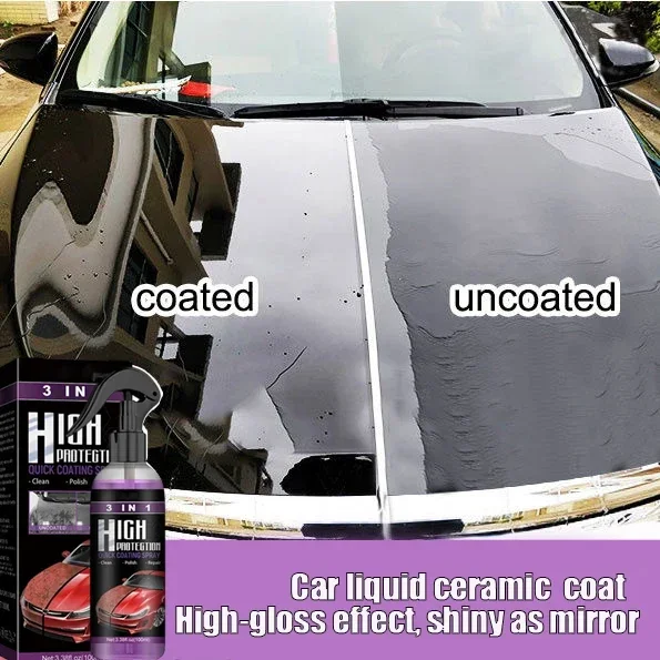 

Auto Quick Ceramic Coating Nano Spray High Protection Car Coating Wax Polishing Spray Plastic Refresh Fast Fine Scratch Repair 8