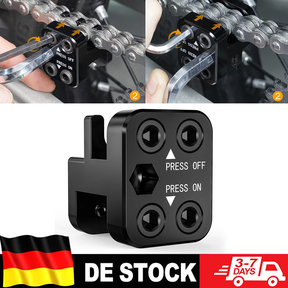 (EU-Lager) Motorrad-Kettenpresswerkzeug Universal für 50er-Serie 520 525 530 Ketten für KTM Yamaha BMW Honda Suzuki