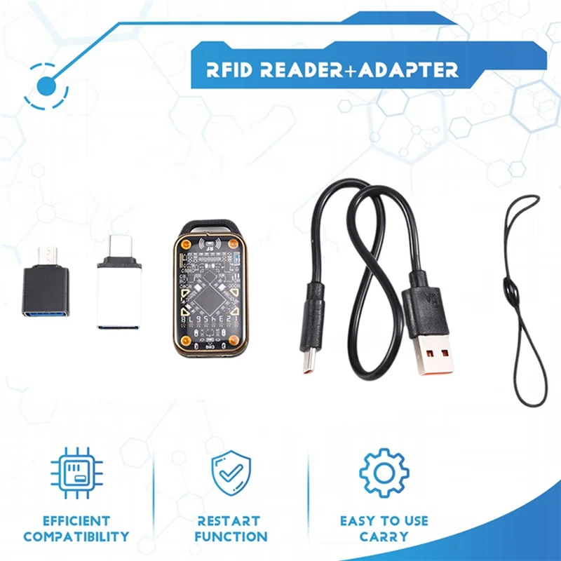 Chameleon Ultra Smart Card Emulator + UID พวงกุญแจ RFID Smart Chip Reader 125K 13.56M การ์ดถอดรหัส NFC Duplicator- [A51I]