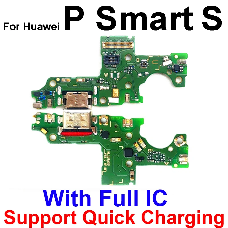 For Huawei P Smart S Z P Smart Pro 2018 2019 2020 2021 USB Charger Board with Microphone USB Charging Dock Board Parts