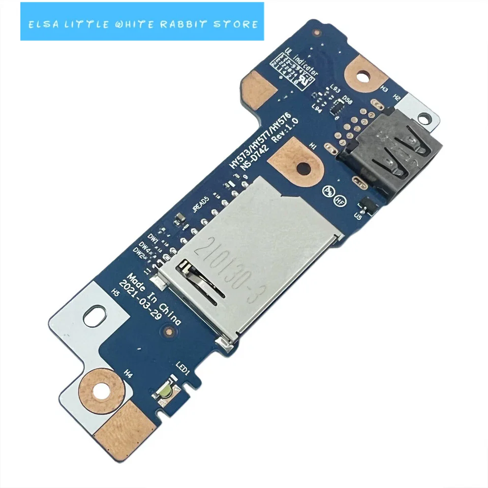 FOR Lenovo Legion 5-17ACH6H 82JY USB SD CARD READER POWER BUTTON BOARD 5C50S25198 NS-D742