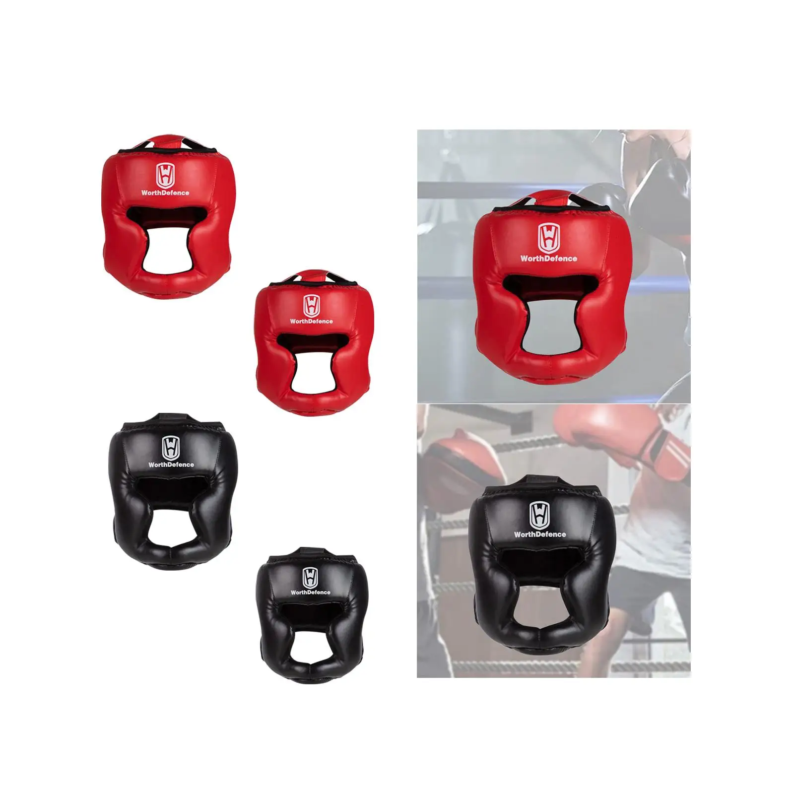 

Боксерский шлем с полной защитой лица из ПУ, дышащий, с мягкой подкладкой, для саньда, муай-тай, спаррингов, тренировок, грэпплинга