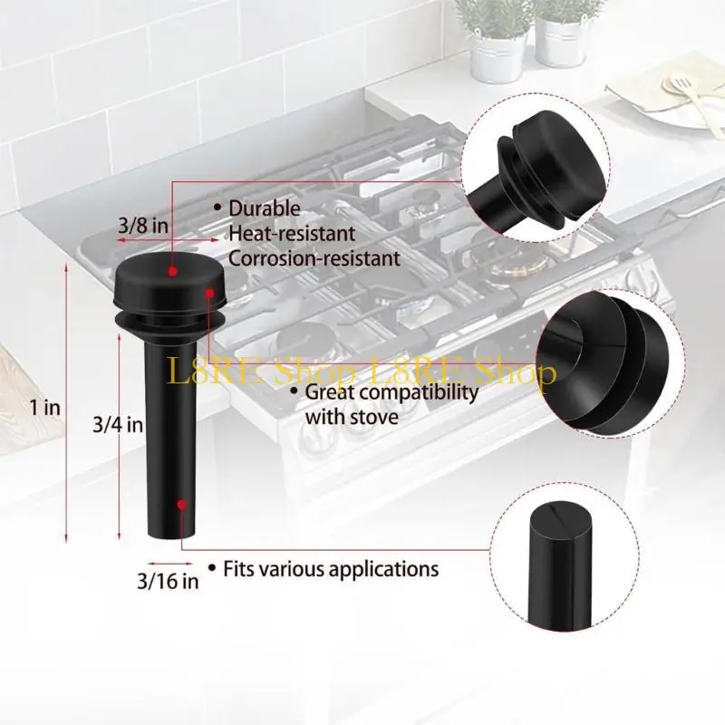 Pacote l8re 12 almofadas substituição pés borracha, substituição hob hob rust material borracha borracha