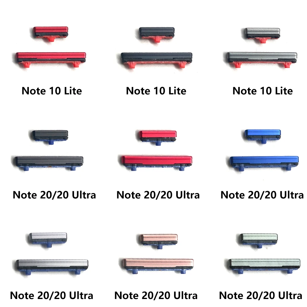 New Side Keys Power and Volume Buttons Replacement Parts For Samsung Note 10 Lite / Note 20 / Note 20 Ultra image 2