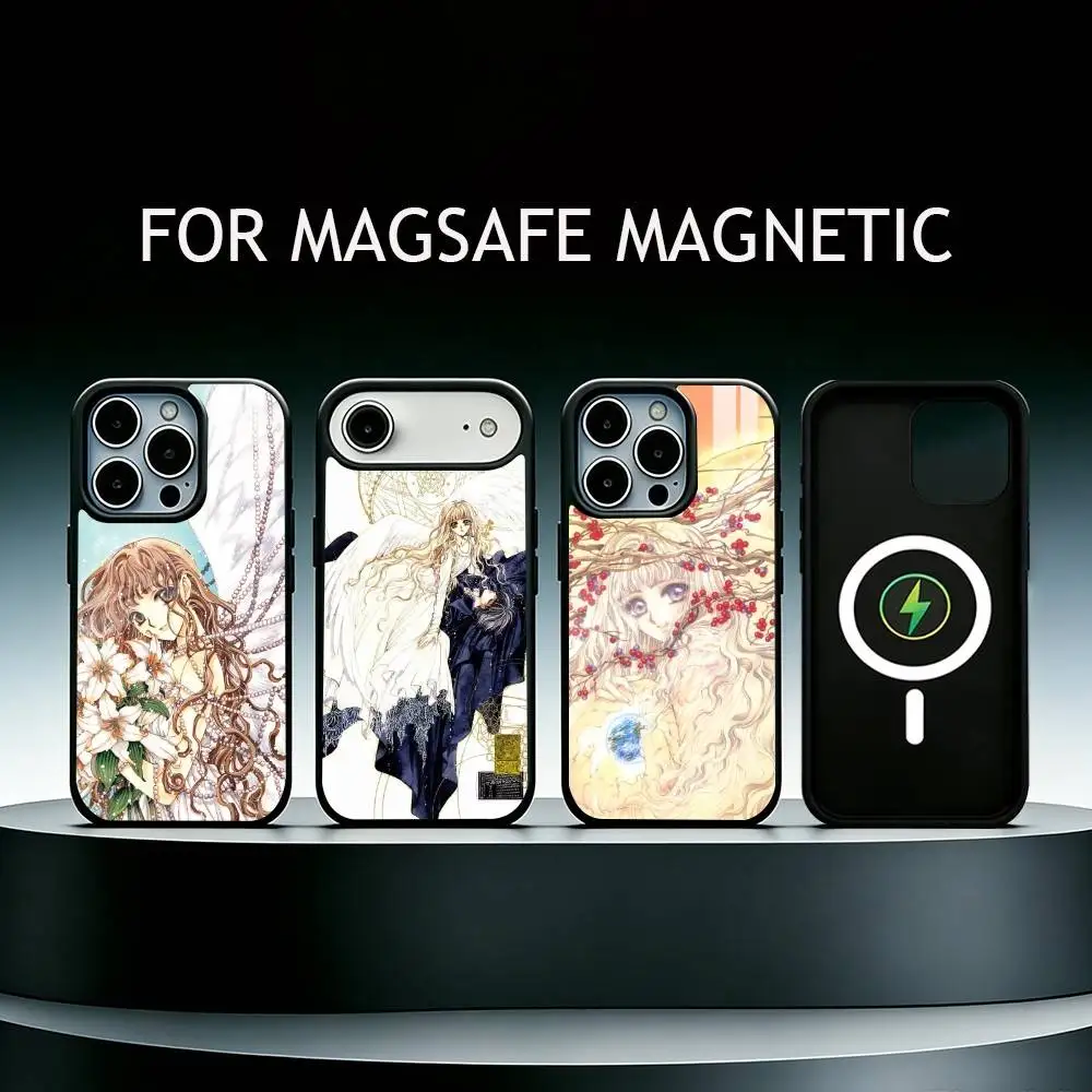 Funda para Teléfono Anime X1999 Kotori Monou para iPhone 17, 16, 15, 14, 13, 12, 11 Plus, Pro, Compatible con Carga Inalámbrica Magnética