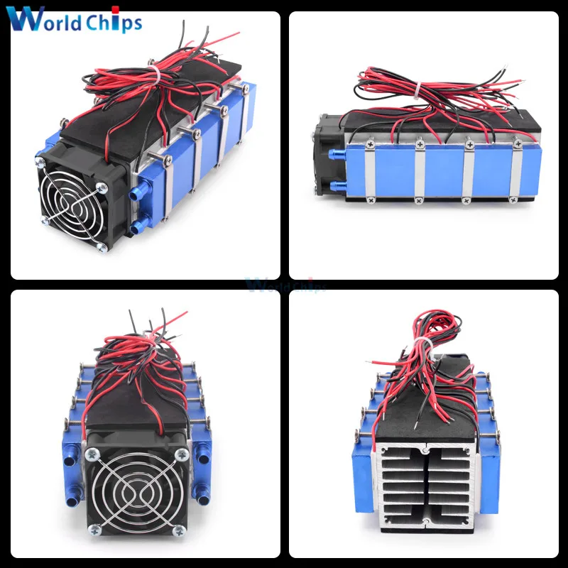 DC12V 144W 288W 576W Semiconductor Refrigeration Chip Electronic Cooler Mini Fan TEC1-12706 Thermoelectric Peltier Cooler System