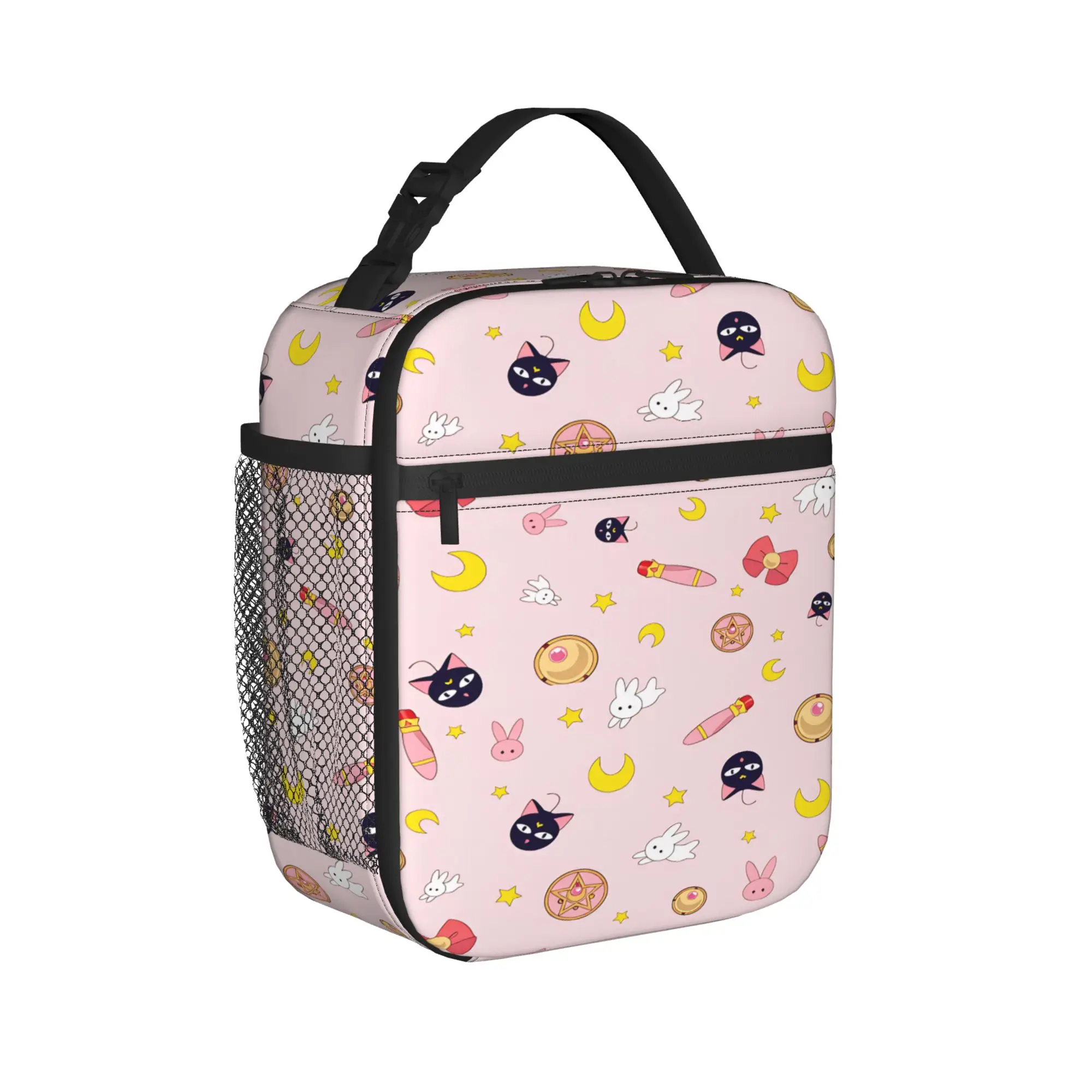 Usagi Tsukino Lunch Bag For Adult Sailors Moons Graphic Design Lunch Box Outdoor Picnic Cooler Bag Oxford Thermal Tote Handbags