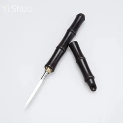Pu'er Tea Knife Handmade Tea Cone Solid Wood Ebony Bamboo Joint Tea Needle Tea Knife Tea Ceremony Kungfu Tea Accessories