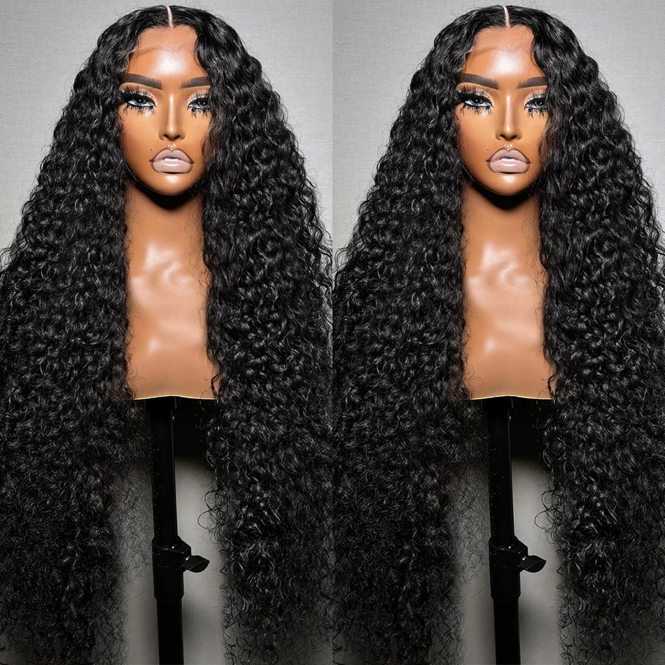 180% HD 13x6 Water Wave Ready to Wear Human Hair Wigs 30 32 Inch Brazilian Loose Deep Wave Lace Front Wig Curly  Wig For Women