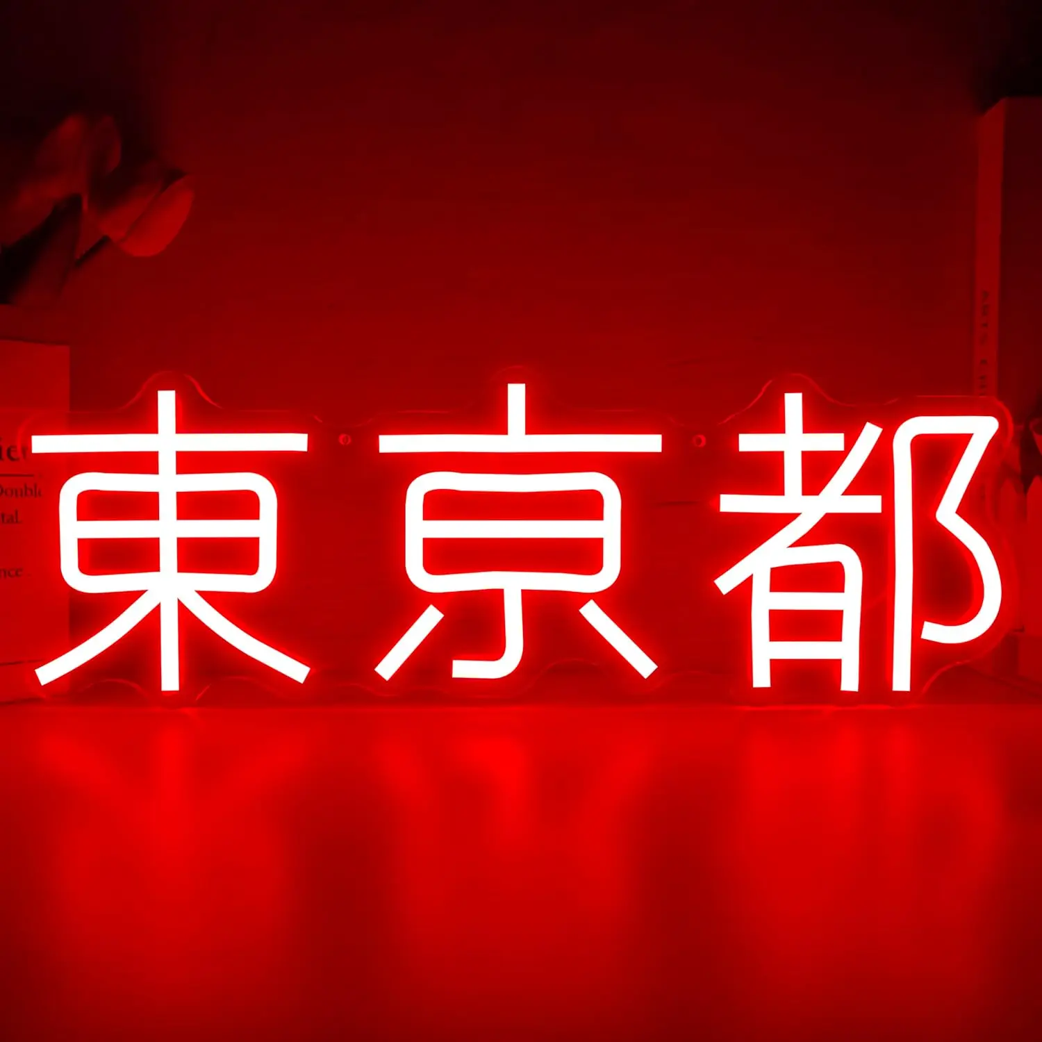 Tokyo Kanji LED Neon Sign USB Powered Neon Light Wall Decor for Japanese Style Bar Cafe Bedroom Game Room Home Wall Art Lamp
