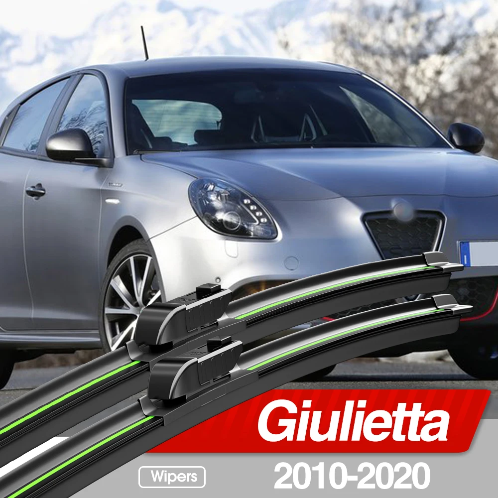 Alfa Romeo Giulietta 2010-2020 용 앞 유리 와이퍼 블레이드, 앞 유리 창 액세서리, 2011 2012 2015 2016 2018 201, 2 개 