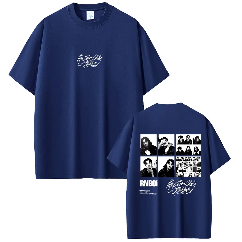 Rapper RnBoi My Eyes Only Flashback Album Merch 2026 T-Shirt für Männer und Frauen Hip-Hop Mode Pop Musik T-Shirt Herren Übergroße T-Shirts – Detail 5