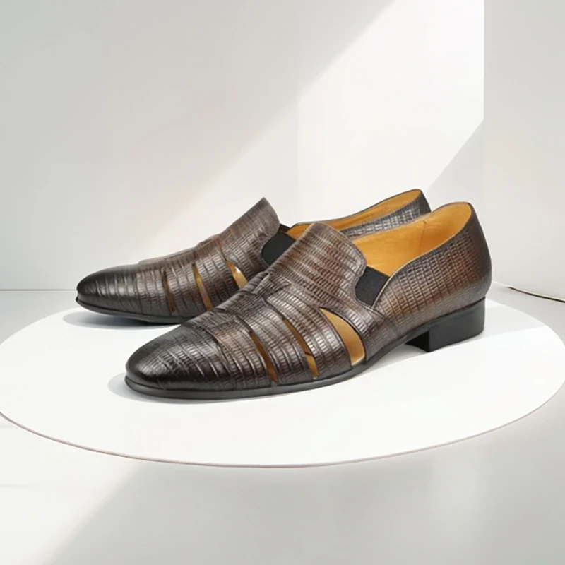 

Пенни-лоферы, мужские однотонные туфли без шнуровки из телячьей кожи с круглым носком на плоской подошве, офисные свадебные туфли, обувь ручной работы