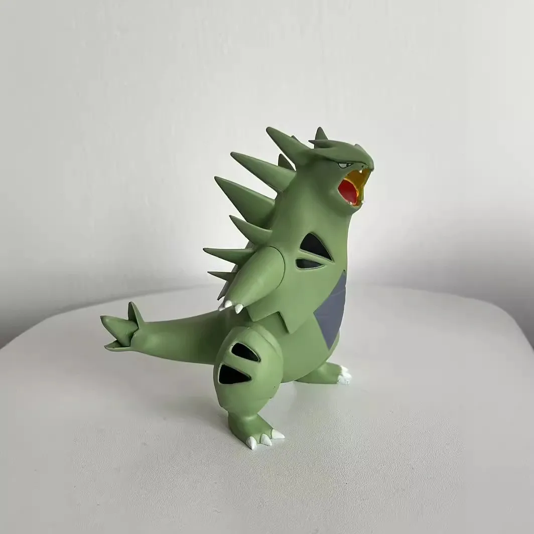 11CM Pocket monster Figura GK Tyranitar and Larvitar Chibi Figure Boxed Model Decoration