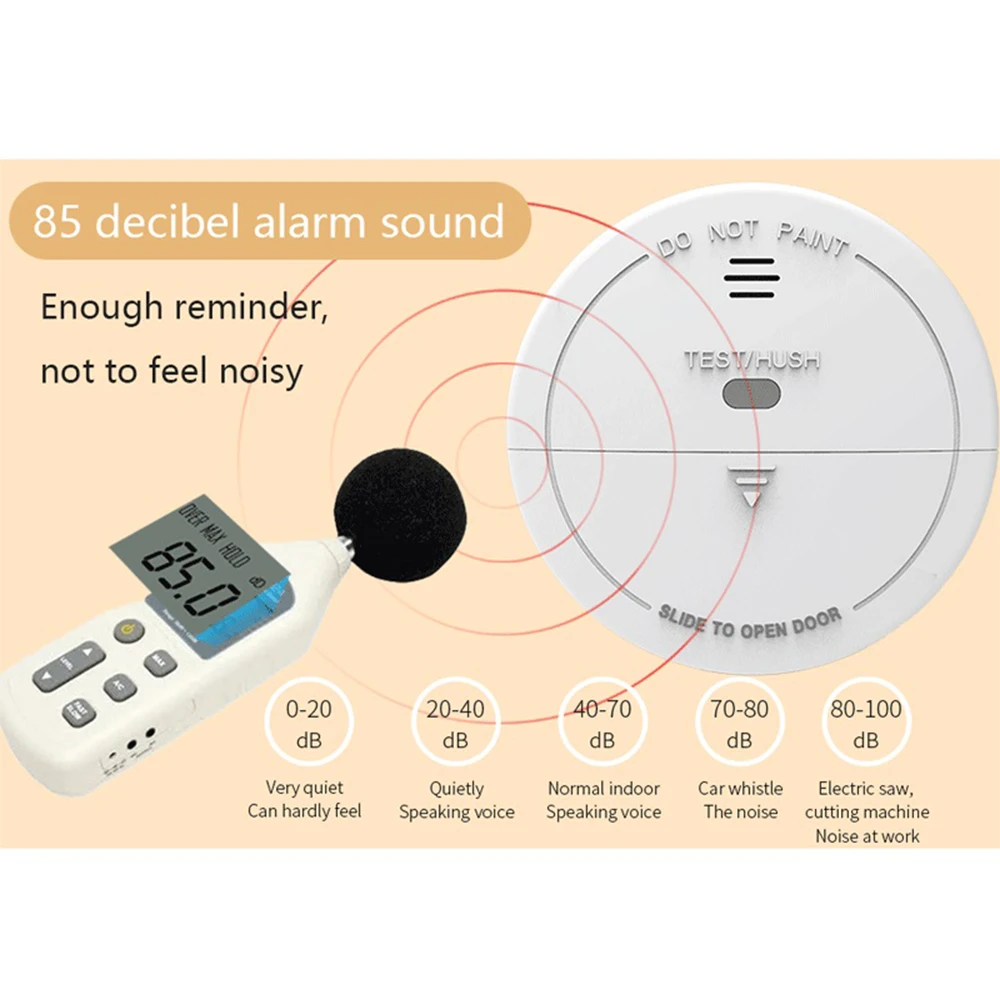 Imagem -03 - Cpvan-wireless Wifi Tuya Smoke Alarm Detector Sensor Altamente Sensível Home Security System Smoke Alarm Alarme de Incêndio