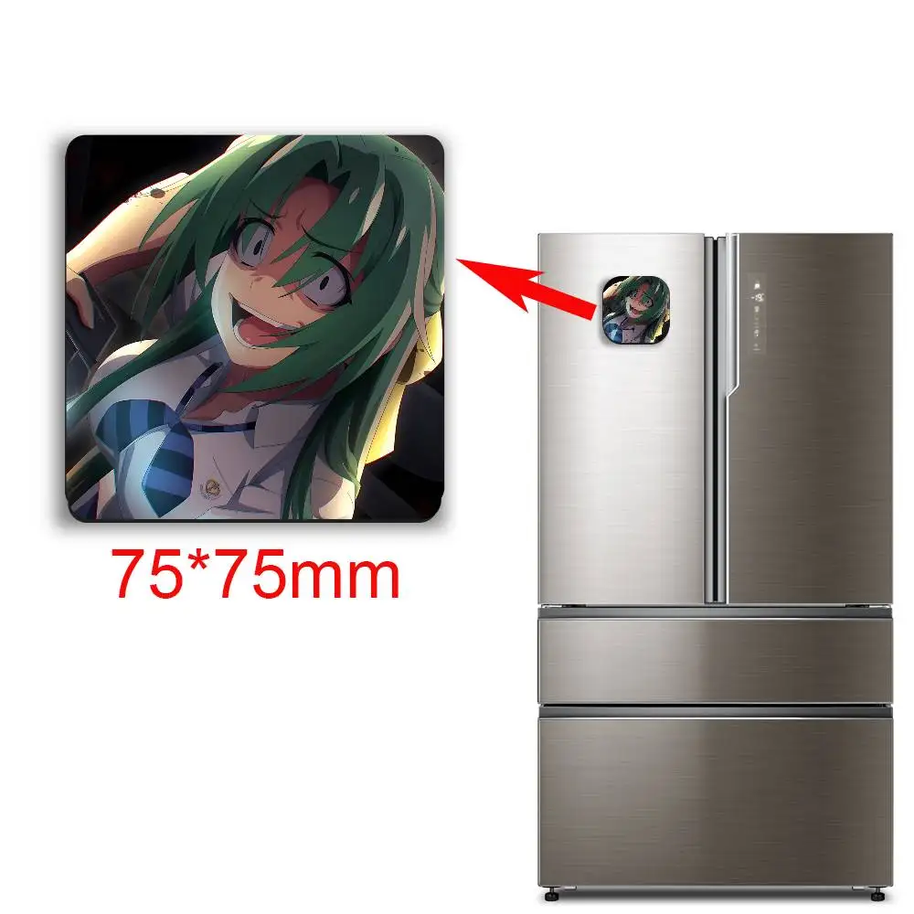 Satoko Hojo Rika Furude Higurashi When They Cry Magnetic Sticker Fridge Magnets No Falling Off Fit for Refrigerators view 6