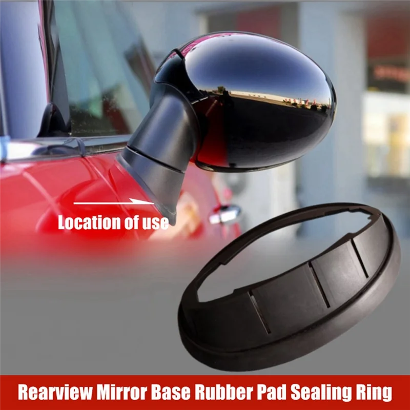 

Efficientt-Car Rearview Mirror Base Rubber Pad Sealing Ring Fit For BMW MINI R55 R56 R57 R58 R59 51162755635 51167261776R 511672