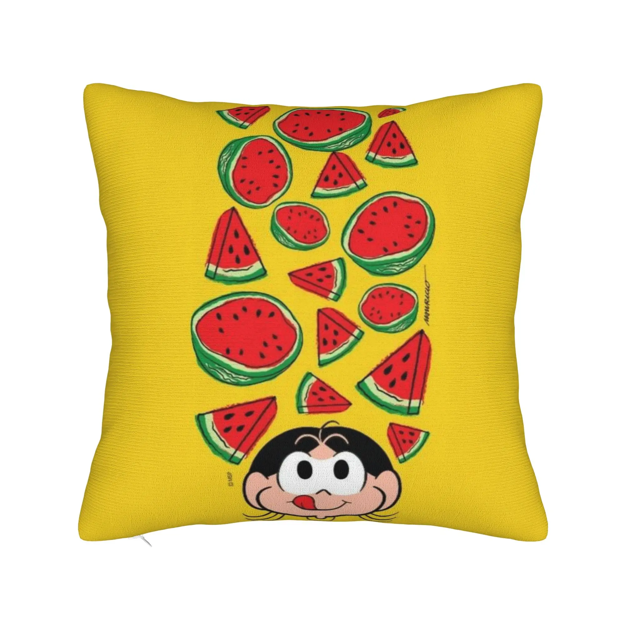 Capa de almofada com design de anime Magali Festa, capa de almofada fofa e engraçada para cadeira, sofá, decoração de casa