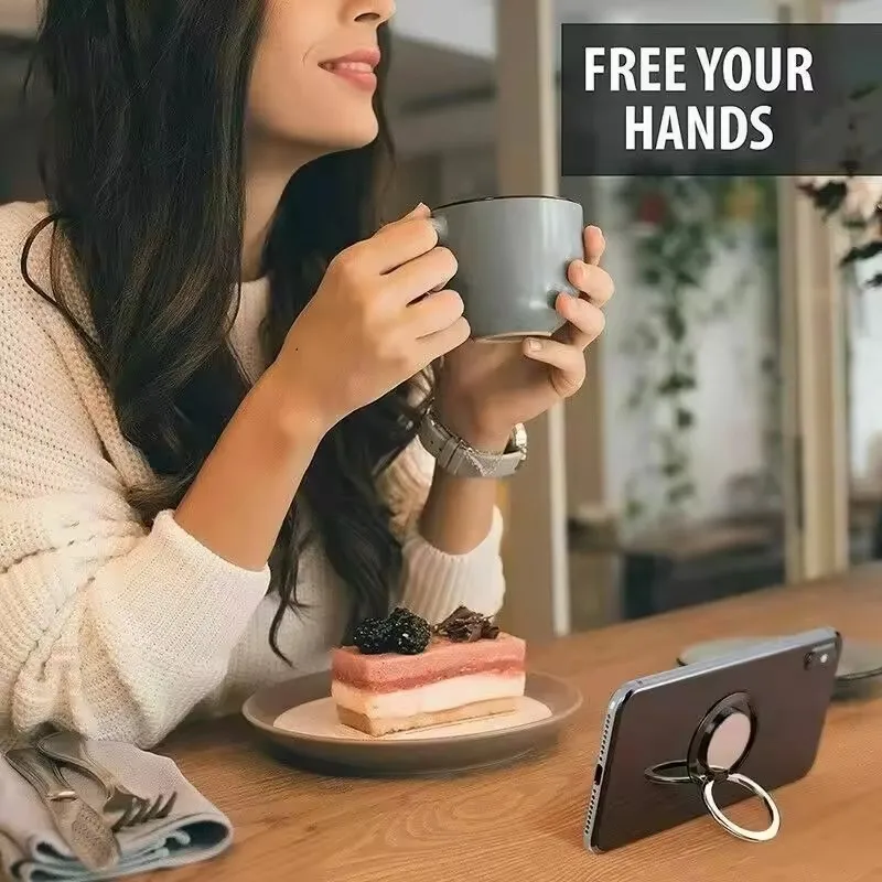 Universal Finger Ring Holder Stand 360° Degree Rotatable Phone Back Sticker Holder For iPhone Huawei Samsung Xiaomi Mobile Phone view 6