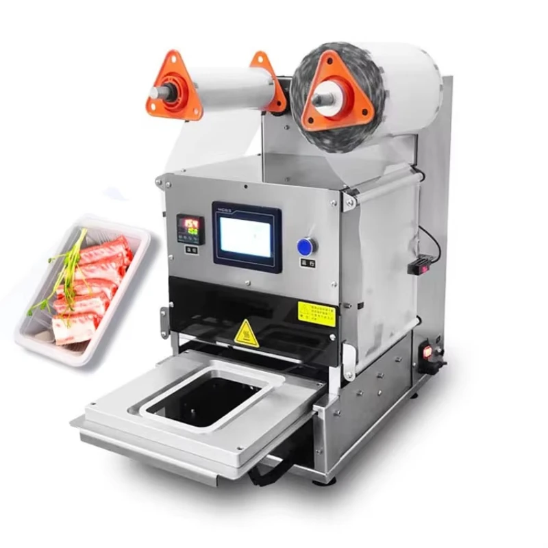 Máquina Selladora de Bandejas Triangulares para Sándwiches de Queso, Fabricada en China, para Mantener la Frescura en Plantas de Procesamiento de Snacks