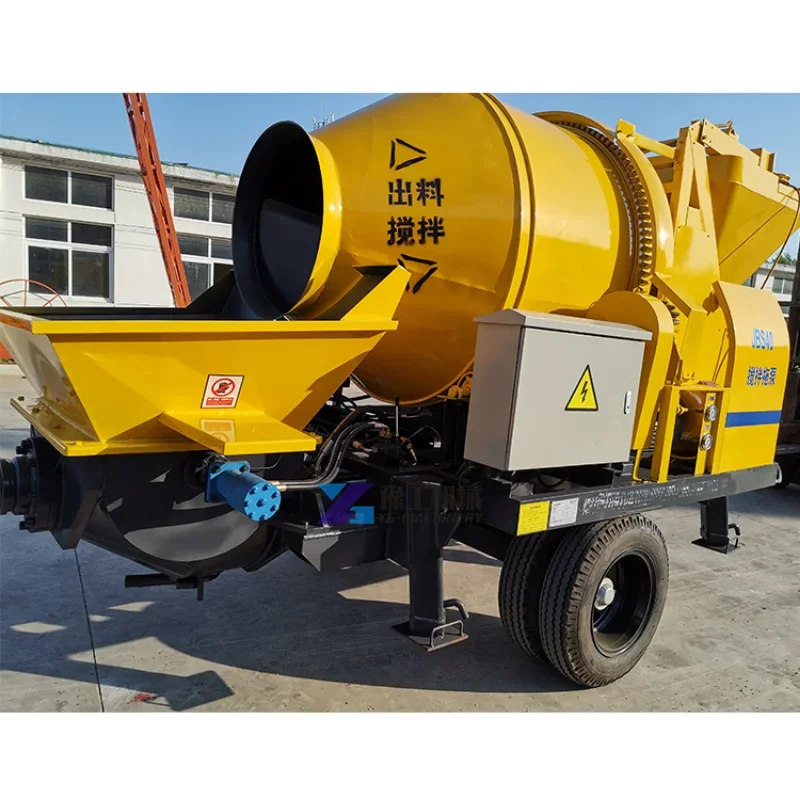 20m3/h High Pressure Concrete Pump Diesel Engine Cement Grouting Machine Trailer Mounted Concrete Pump Construction Machinery