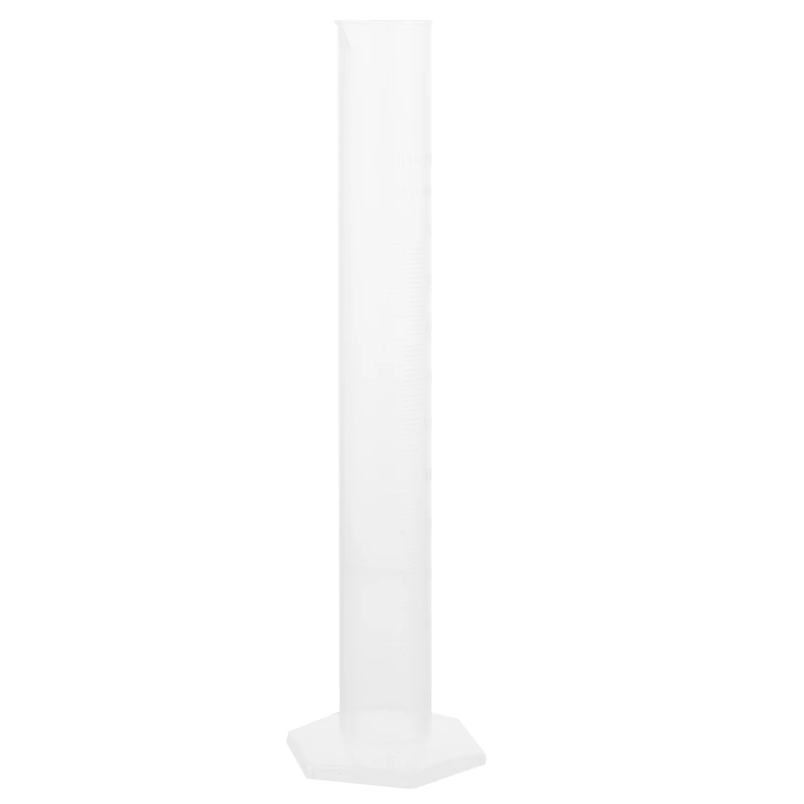 

Plastic Graduated Cylinder 100ml Measuring Cylinder Accurate Test Liquid Measurement Wide Rim Tapered Spout Stable