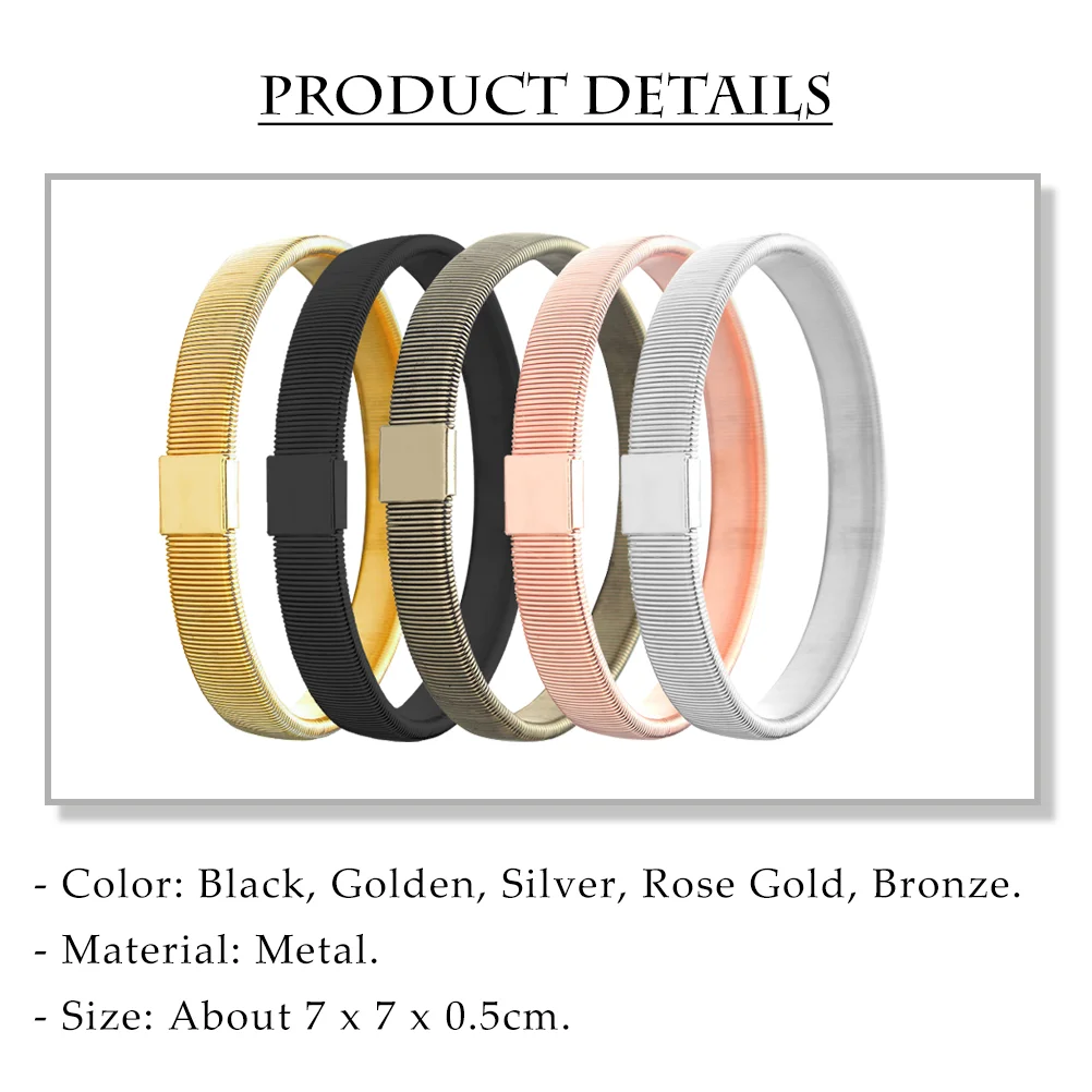 5 Pcs Brackets Bracelet for Men Armband Cuff Fashion Bracelets Metal Men's Armlet