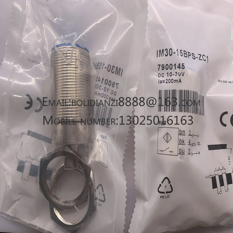 Sensor Proximidade Switch Switches, IM30-15BNS-ZC1, IM30-15BPS-ZC1, Em estoque