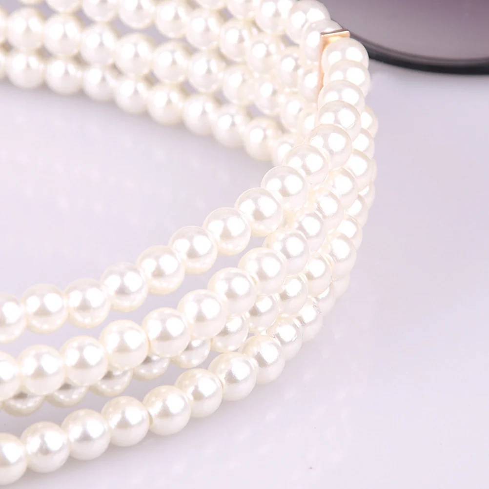 

Pearl Flower Waist Chain Adjustable Dress Waist Belt Stylish Gown Accessory Casual Long Skirt Waistband Dresses Decorative Belt