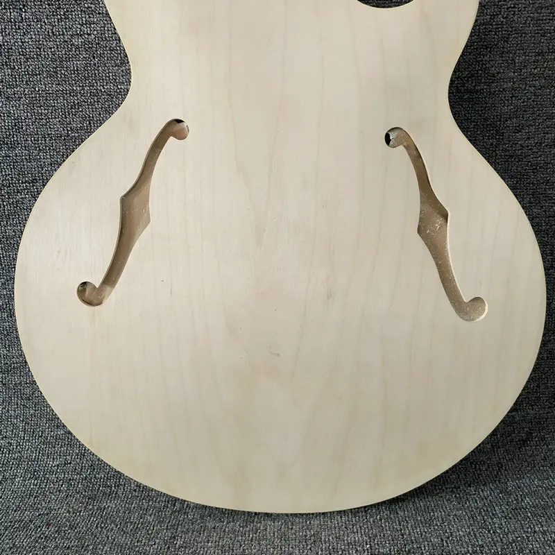 AB234 Electric Bass Body Semi Hollowbody Jazz Bass Unfinished Genuine EPI Right Hand for DIY Replacement