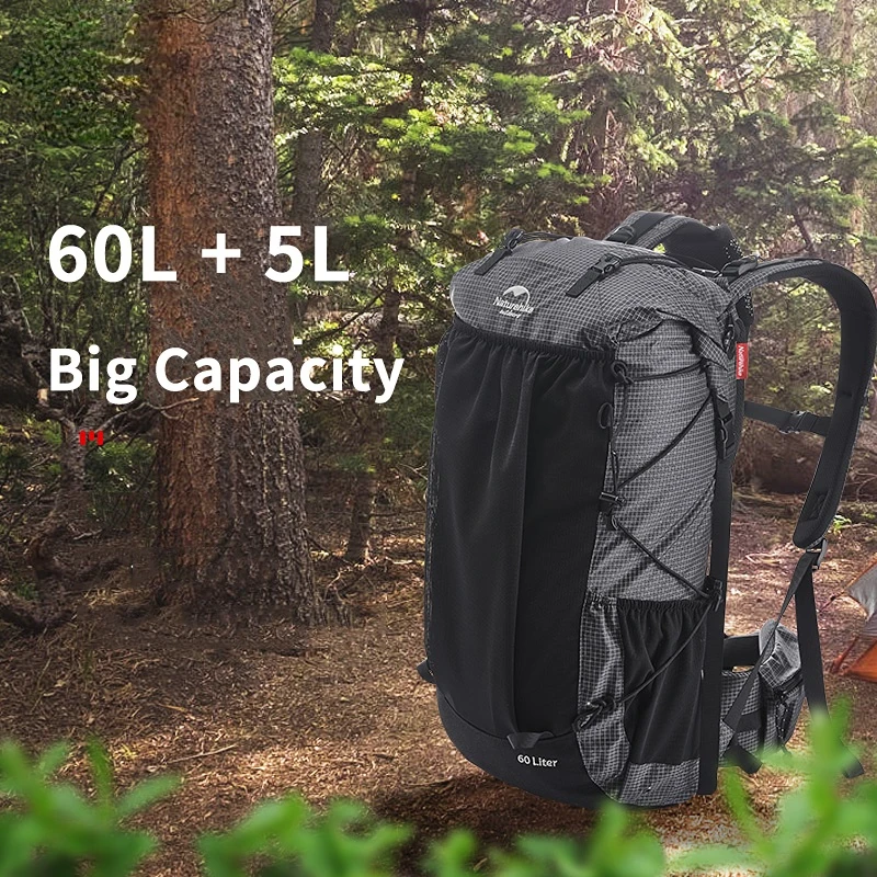 Naturehike-mochila ultraligera impermeable para senderismo, bolsa de escalada de viaje con cubierta de lluvia