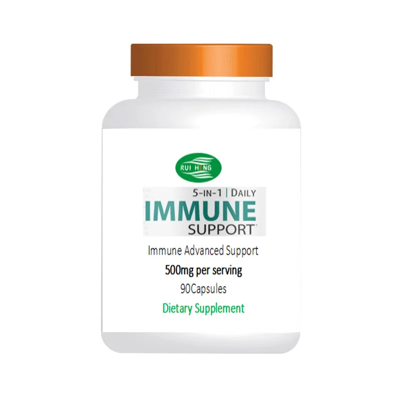 

5-in-1 Immune Advanced Support with Quercetin Phytosome, Zinc, Vitamin C, D3, K2 - Immunity and Allergy Supplement Capsule