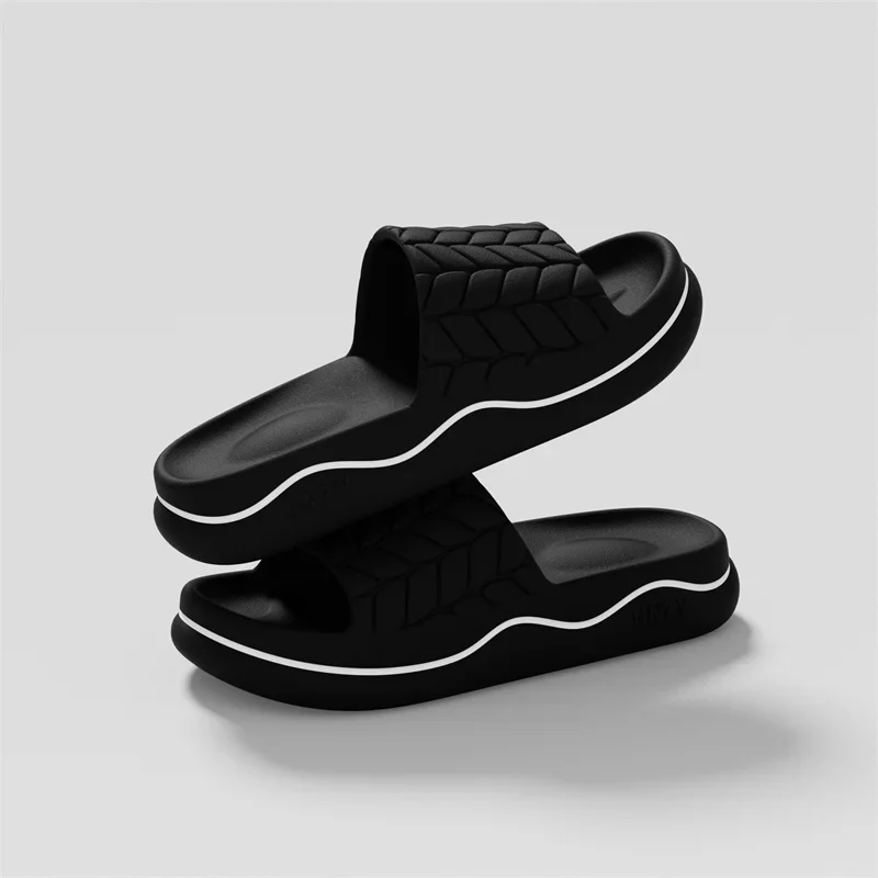 النساء الصيف سميكة وحيد المضادة للانزلاق النعال الرجال المنزل داخلي في الهواء الطلق صنادل شاطئ أزياء السيدات سحابة الأحذية