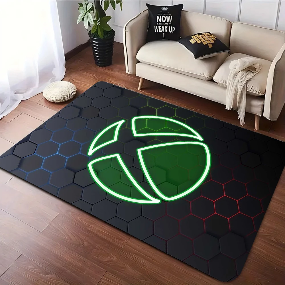 Xbox Gaming Carpet Living Room Washable Floor Lounge Large Area Non-Slip Carpet Room Decoration Rug