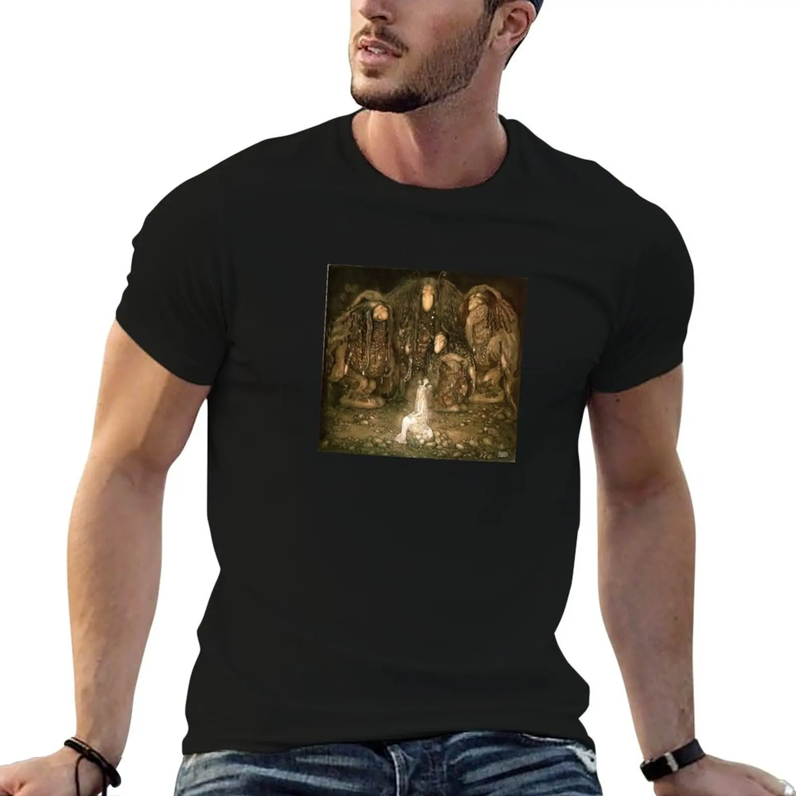 Trolls - John Bauer 1915 T-Shirt Gym Exercise Short Sleeve T-Shirt