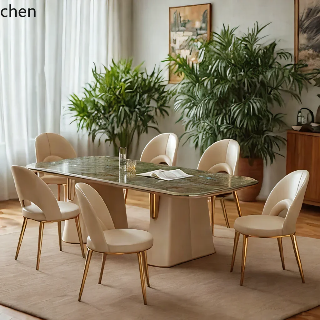 YFY New French Style Stool High-End Minimalist Genuine Leather