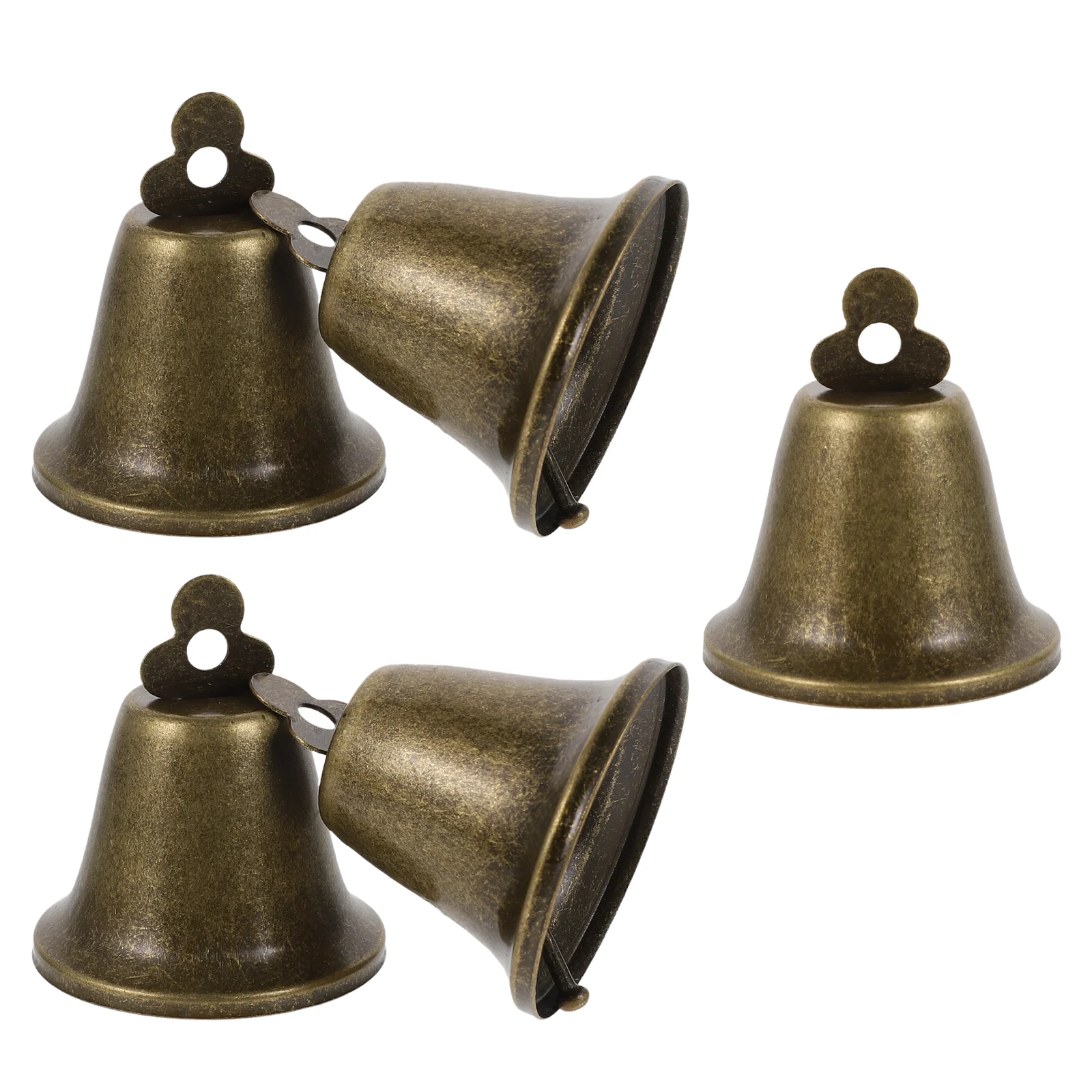 5 Pcs Little Bell Iron Cattle Bells for Farming The Ringer Accessories Pendant Grazing Horse Hanging Anti-lost Chime