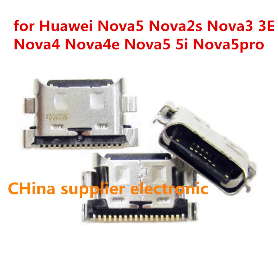 10pcs-200pcs for Huawei Nova5 Nova2s Nova3 3E Nova4 Nova4e Nova5 5i Nova5pro 9SE USB Charging Connector Plug Dock Socket Port