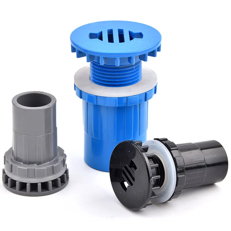 1Pc 20~50mm PVC Pipe Straight Aquarium Fish Tank Outlet Drainage Connector Home Garden Hydroponic DIY Water Supply Tube Fittings