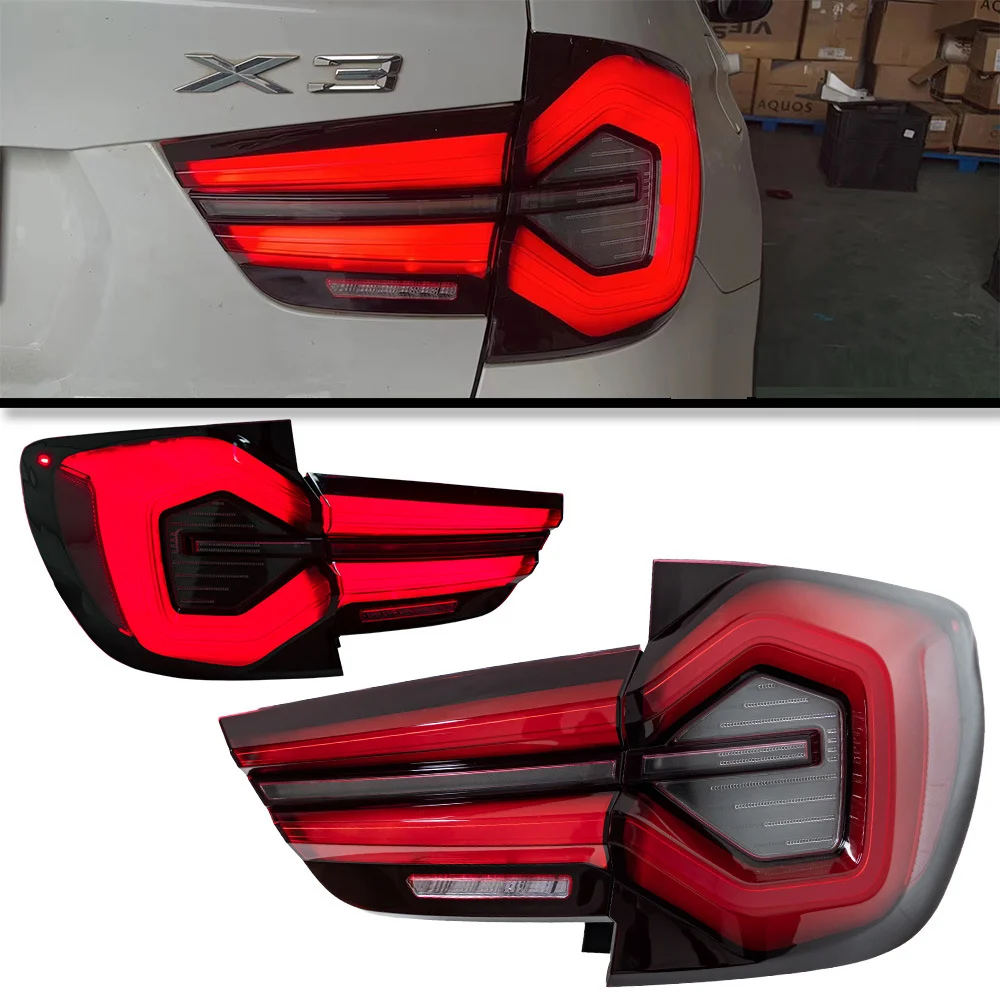 

For the 10-17 year BMW X3 rear lamp assembly F25 modification of the rear lamp to LED flowing turn signal light