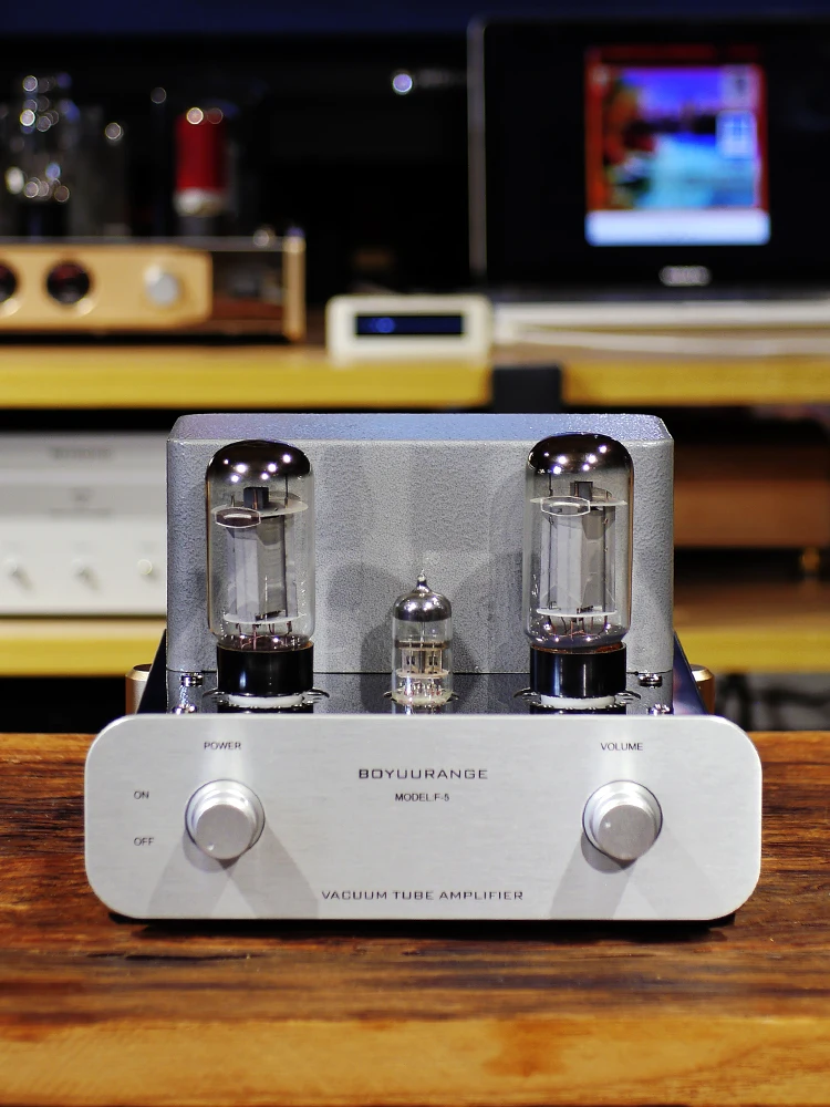 Bozhiyun F5 Pure Tube Amplifier 6N1 Push 6L6 Tube Single-ended Power Amplifier Audio Reisong