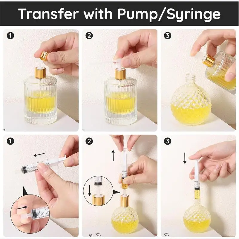 Parfüm-Nachfüllwerkzeug-Set: Kunststoff-Diffusor, Spritze, Strohhalm, Tropfer, Trichter, Sprühflasche, erforderliche Kosmetikwerkzeuge, Pumpenextraktor – Detail 12