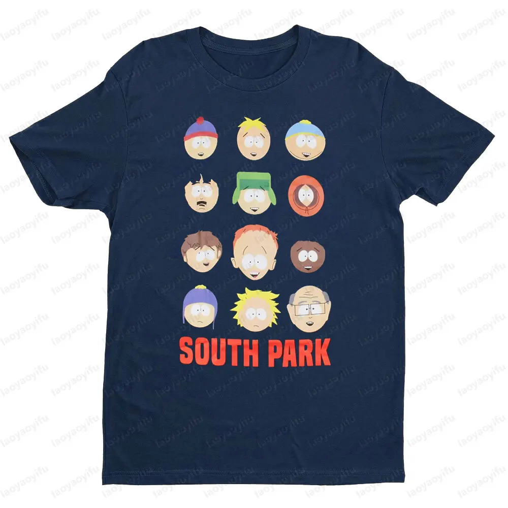 South Park Theme Cartoon Men's Tshirt Men Women Universal Fashion Casual Crewneck T-shirt Portrait Printing Summer Short Sleeve #2