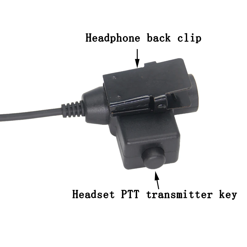 7.1mm Civilian Standard Plug Motorcycle Headset Motorcycle Tactical Headset Helmet Headset for KENWOOD BAOFENG UV5R Two Way Walk