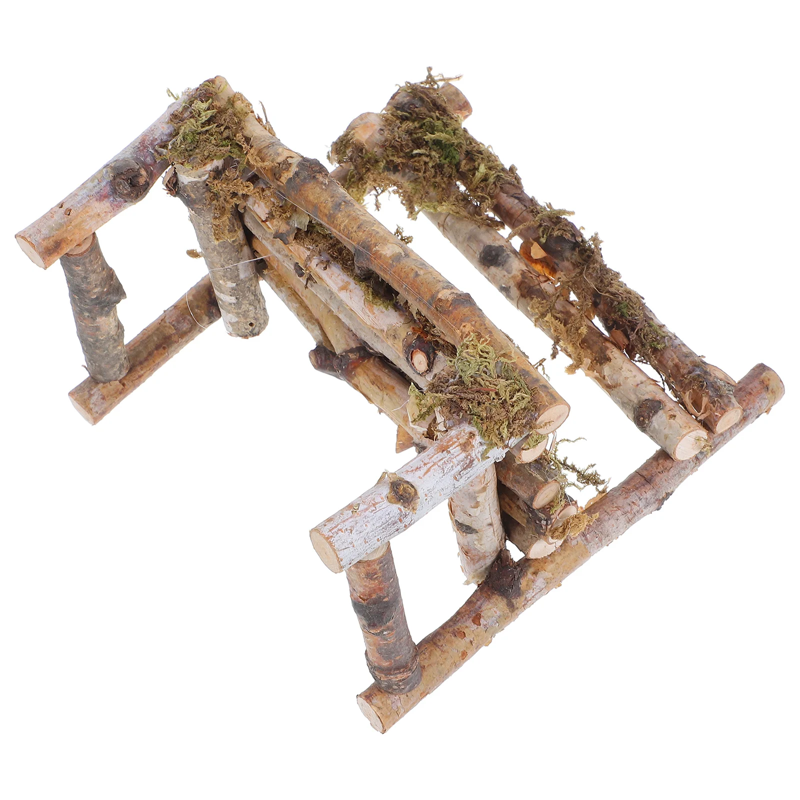

Mini Wooden Chair Ornaments Realistic Decorations Microlandscape Props Dollhouse Furniture AccessoriesVintage Garden Table Toy