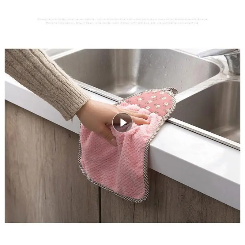 Hanging Absorbent Towel Do Not Hide Dirt Or Accept Dirt. Easier To Simple Color Beautiful Appearance Wipe A Handkerchief