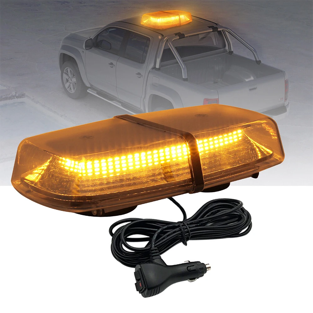 

72 LED Magnetic Strobe Light Bar 12V-24V Car Emergency Safety Flashing Lights Rooftop Beacon Lamp Hazard Warning Police Light