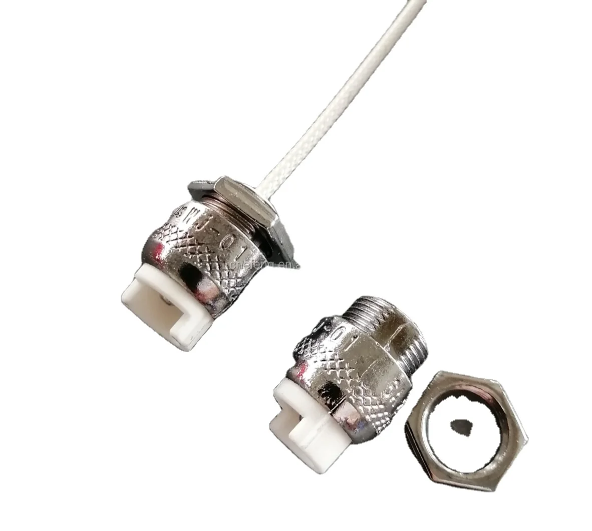 HoneyFly 20pcs R7S Lamp Base Holder Max 1500W Ceramic R7s Converter Connector for Metal Handle Halogen Heating Tube Lamp