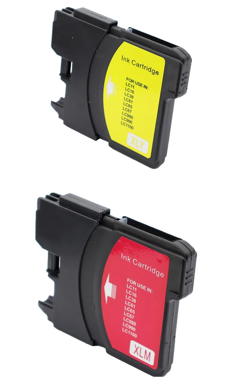 For Brother LC1100 Printer Ink LC980 LC985 LC990 for MFC-250C 255CW 790CW 6490CW DCP-165C 167C 185C 195C DCP-365CN 373CW Printer